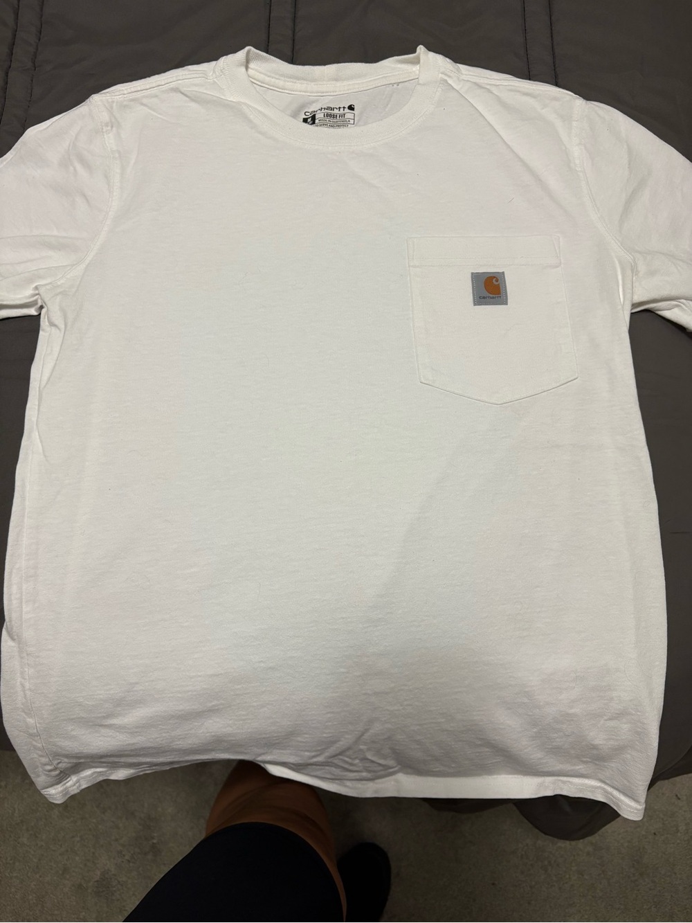 Carhartt women’s medium White Pocket T-Shirt